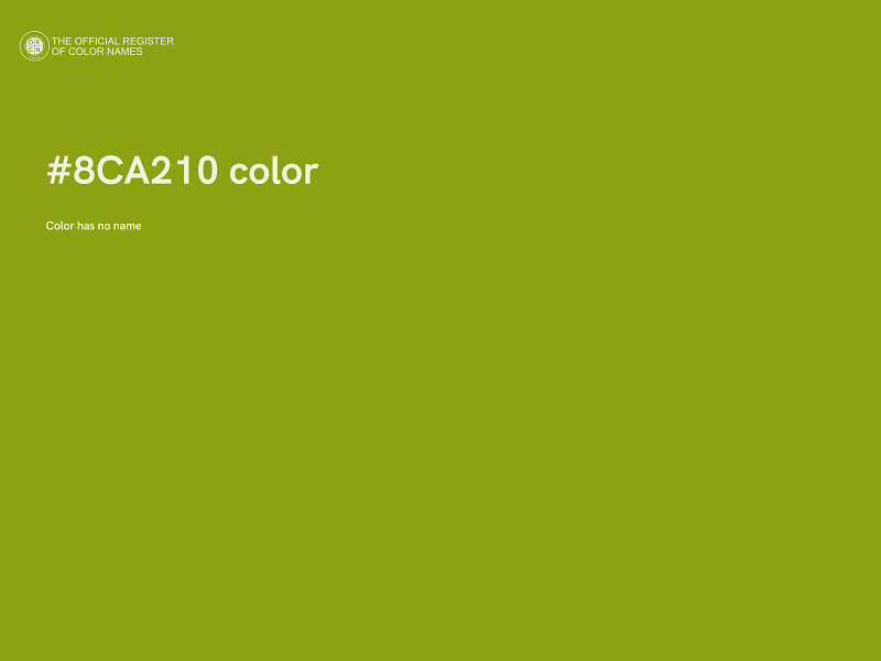 #8CA210 color image