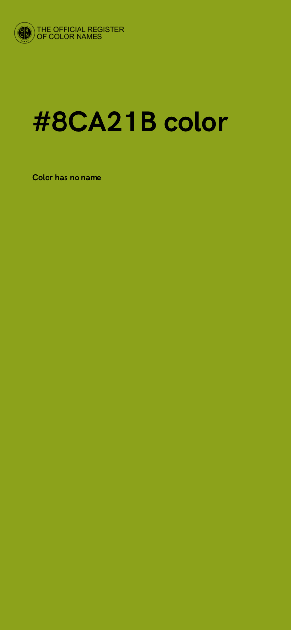 #8CA21B color image