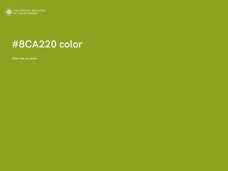 #8CA220 color image