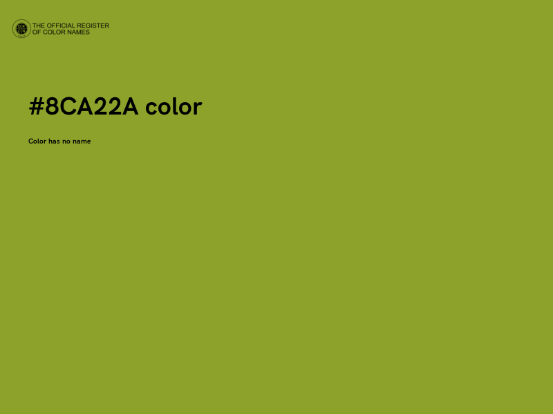 #8CA22A color image