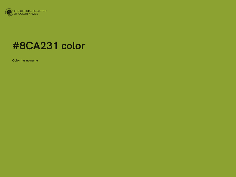 #8CA231 color image