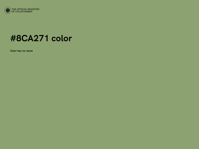 #8CA271 color image