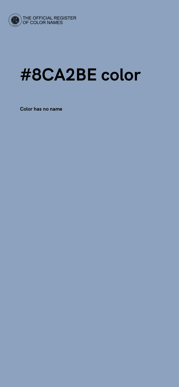 #8CA2BE color image
