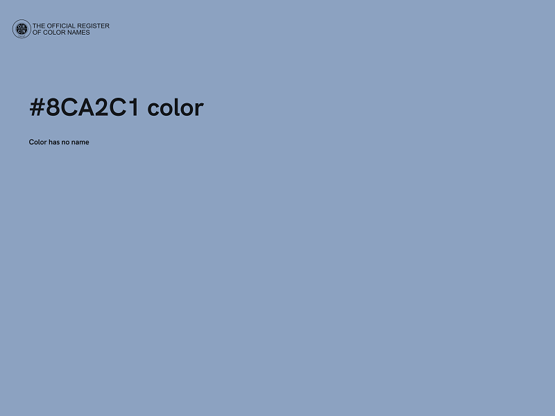 #8CA2C1 color image