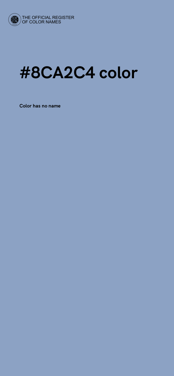 #8CA2C4 color image