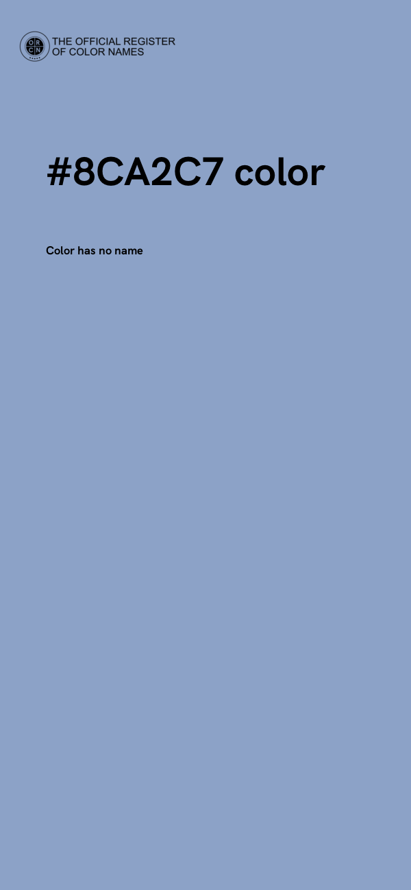 #8CA2C7 color image