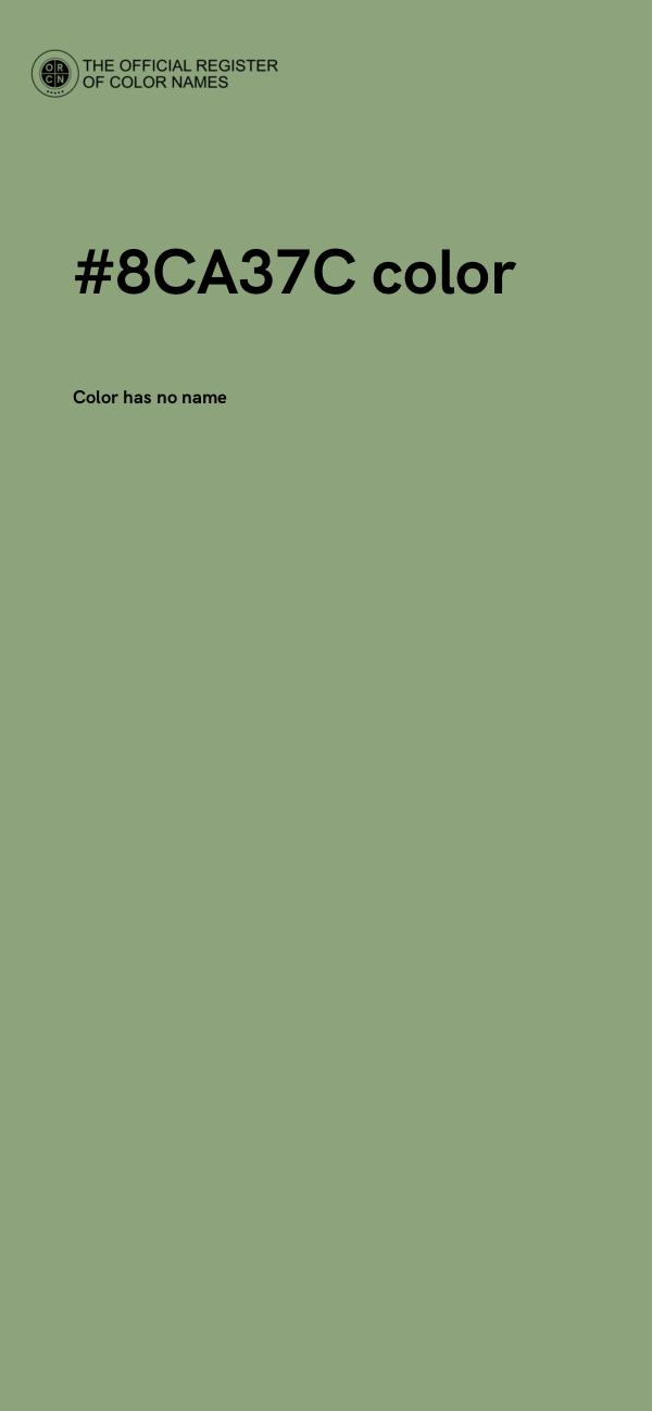 #8CA37C color image