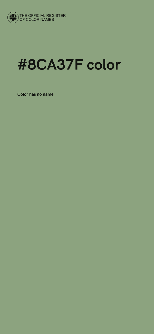 #8CA37F color image