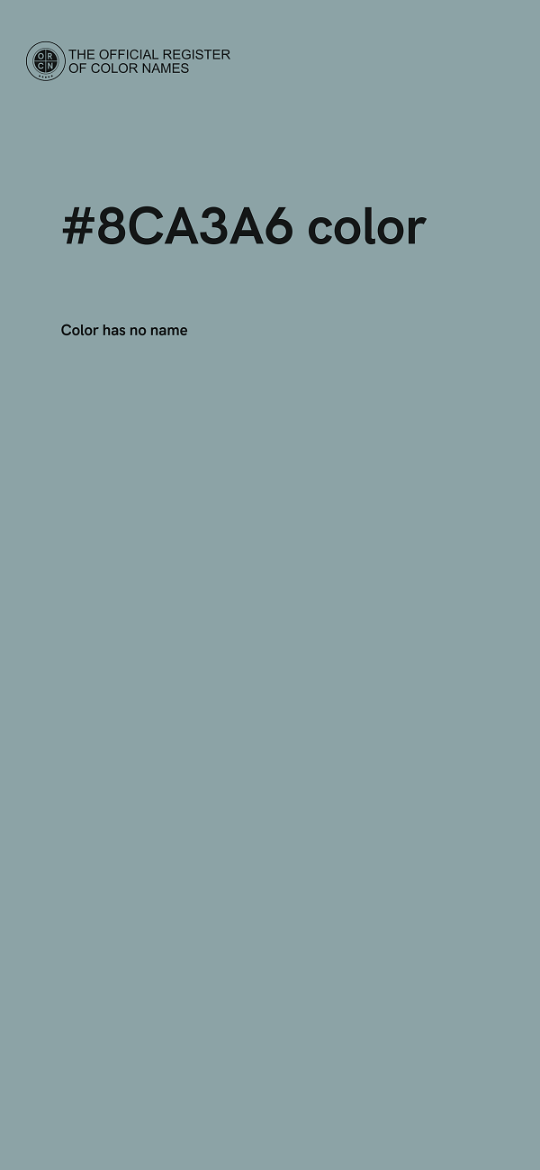 #8CA3A6 color image