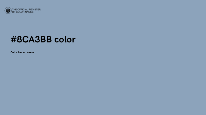 #8CA3BB color image