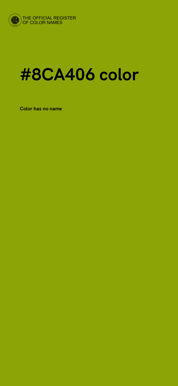 #8CA406 color image
