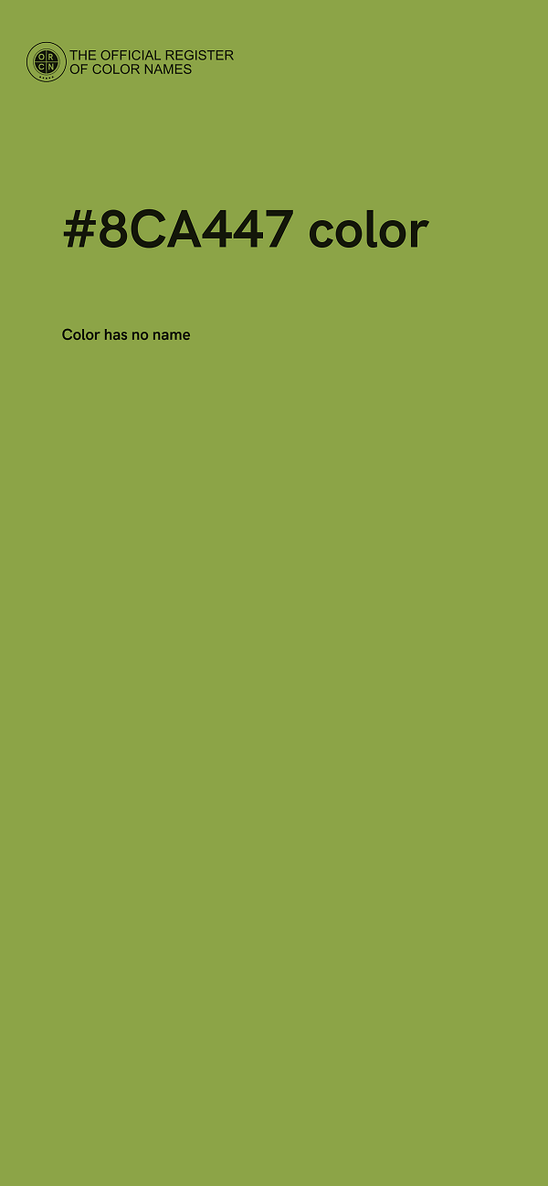 #8CA447 color image