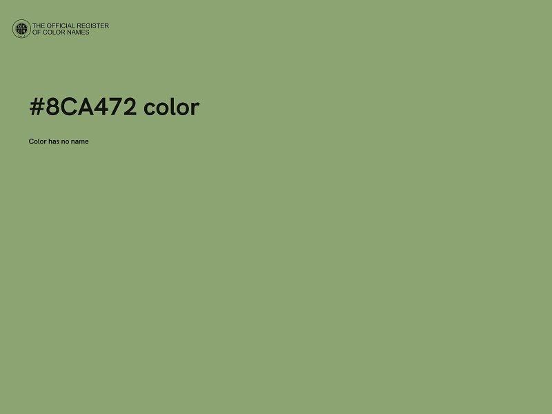 #8CA472 color image