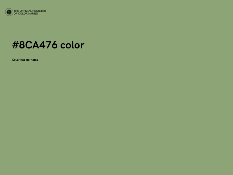 #8CA476 color image