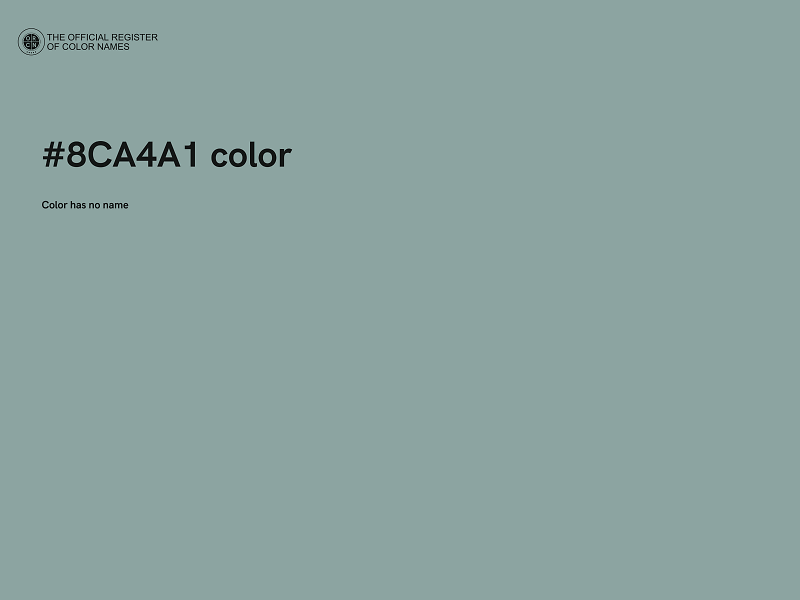 #8CA4A1 color image