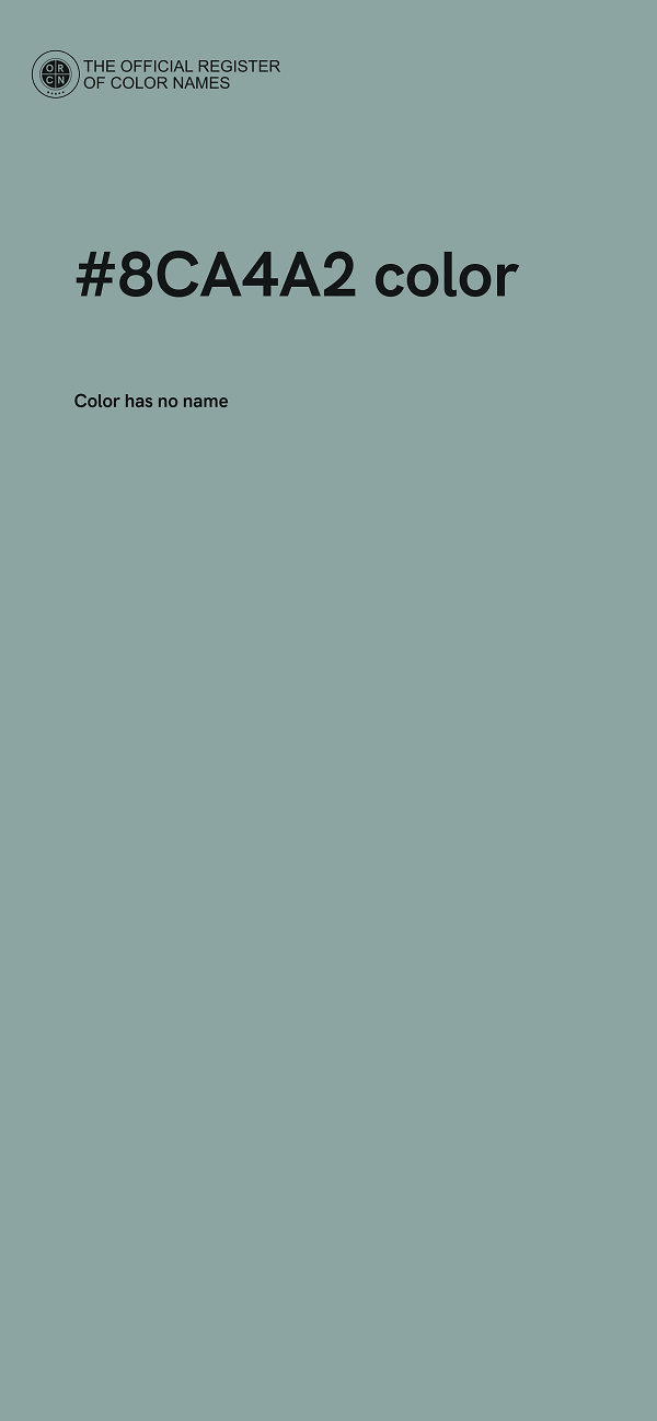 #8CA4A2 color image