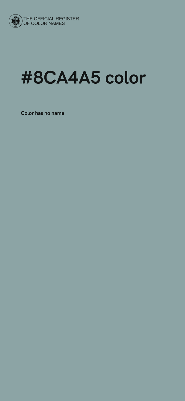 #8CA4A5 color image
