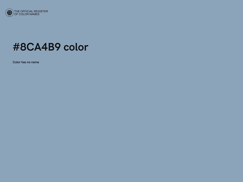 #8CA4B9 color image