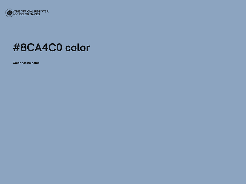 #8CA4C0 color image