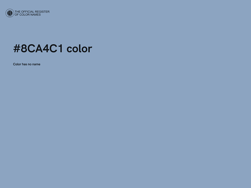 #8CA4C1 color image