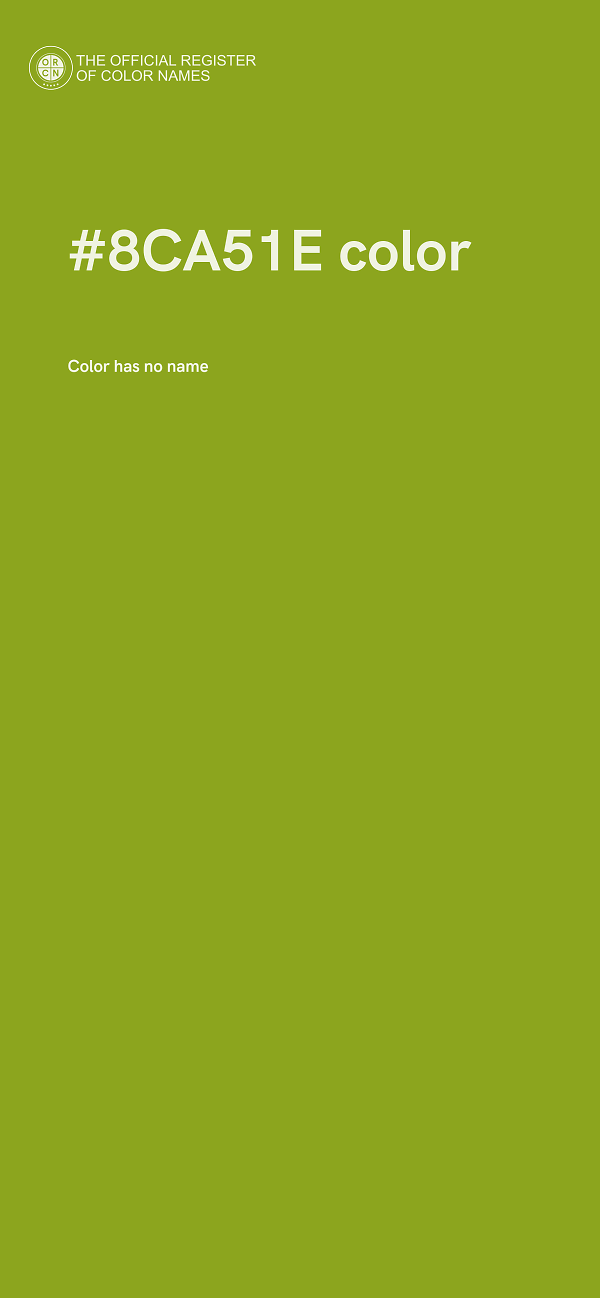 #8CA51E color image