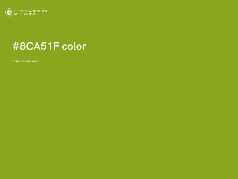 #8CA51F color image
