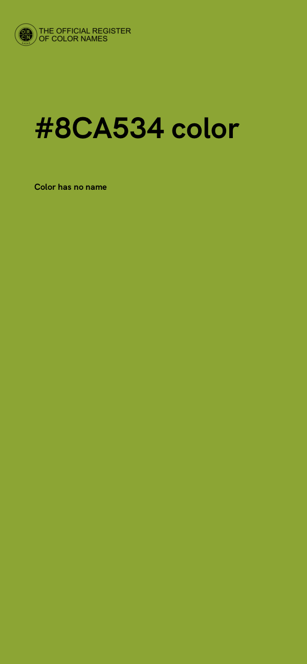 #8CA534 color image