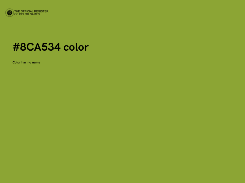#8CA534 color image