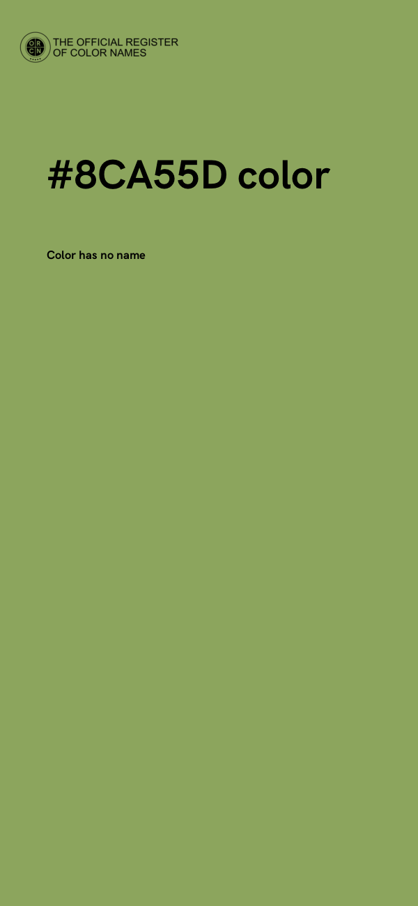 #8CA55D color image