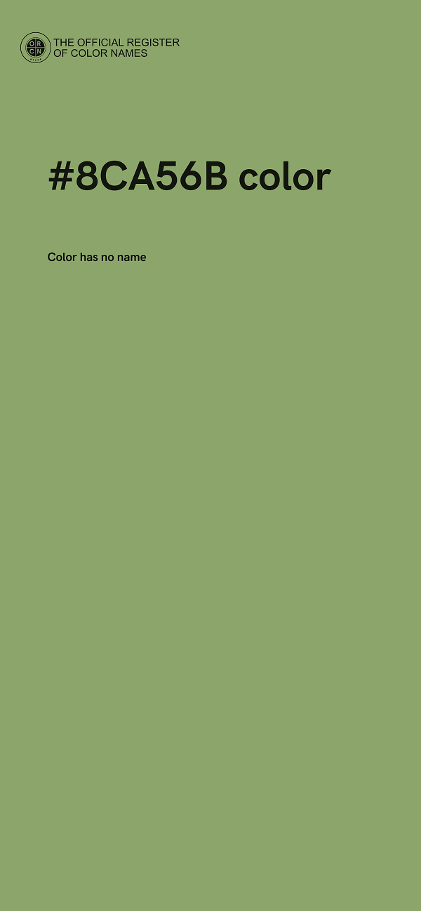 #8CA56B color image