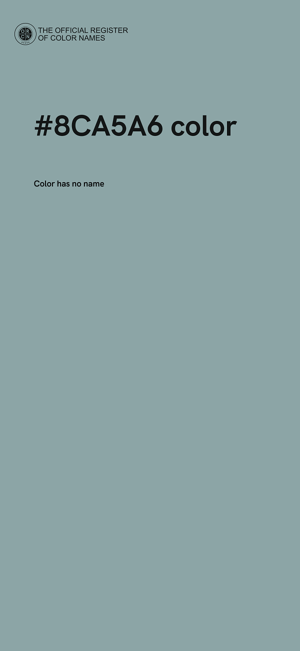 #8CA5A6 color image