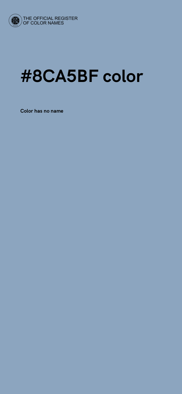 #8CA5BF color image