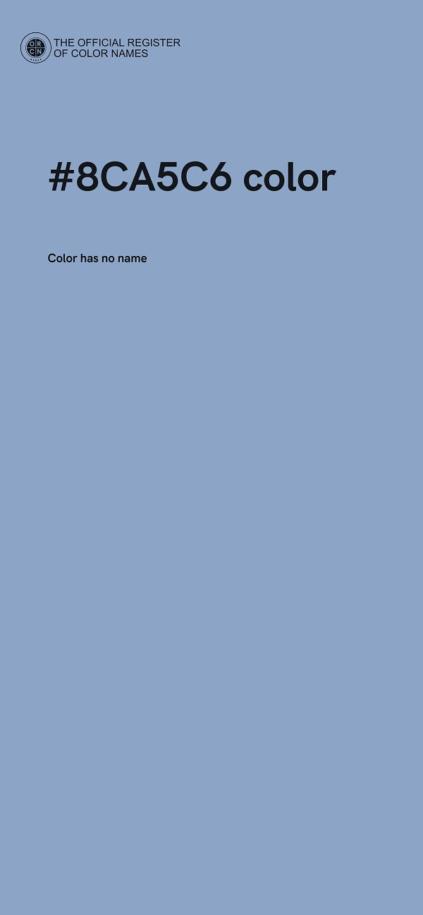#8CA5C6 color image