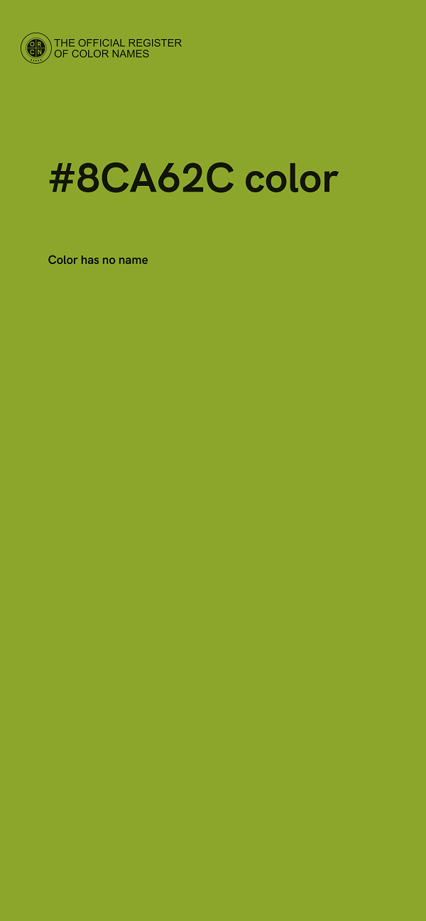 #8CA62C color image