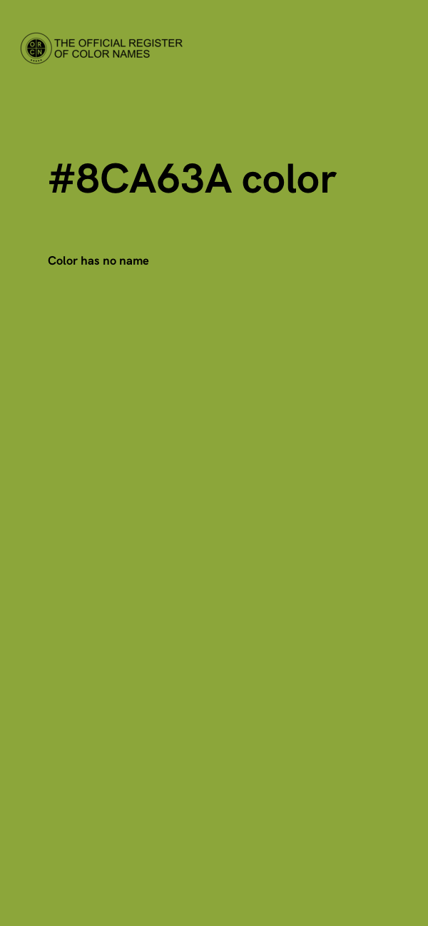 #8CA63A color image