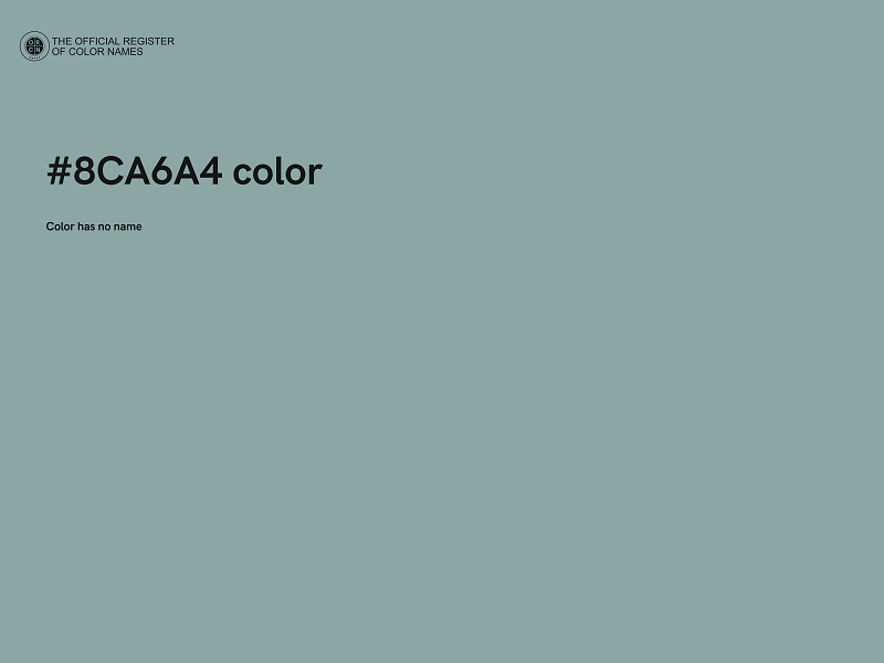 #8CA6A4 color image