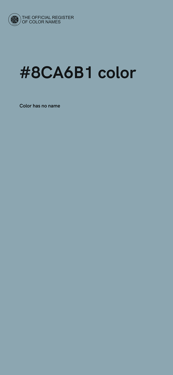 #8CA6B1 color image