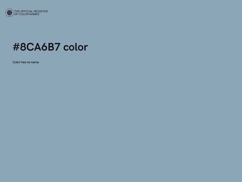 #8CA6B7 color image