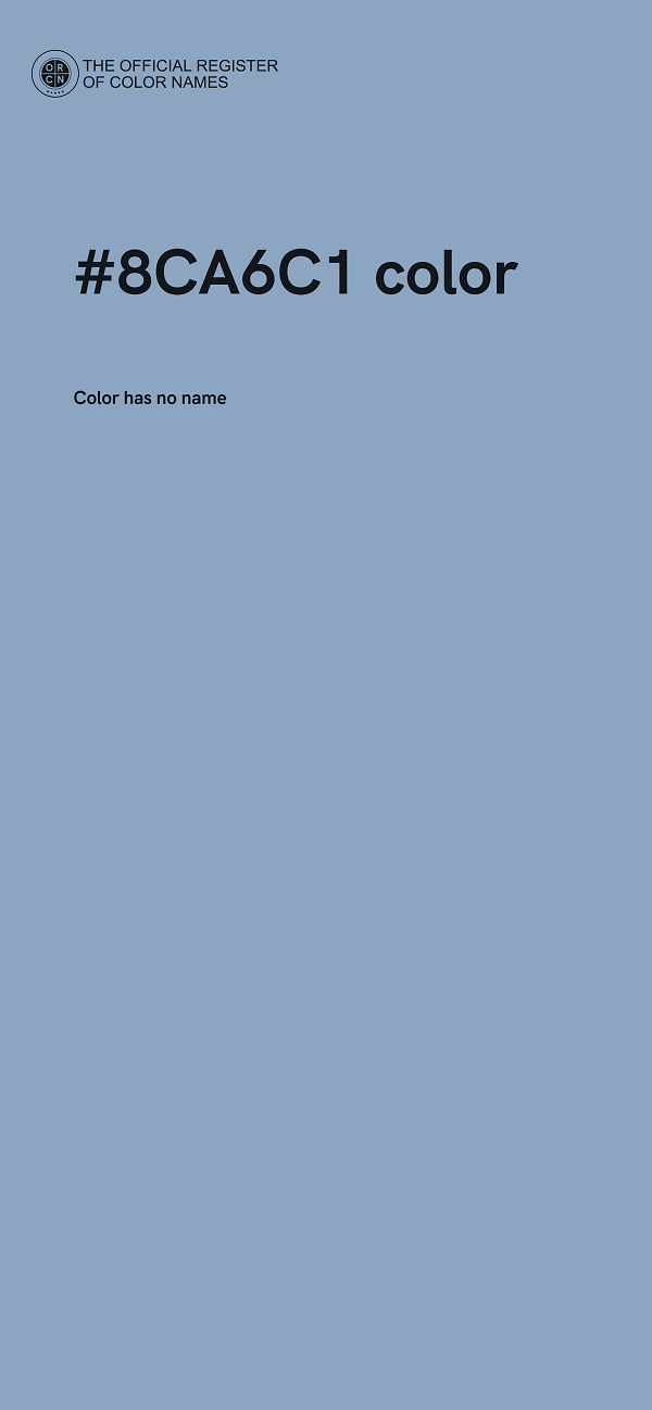 #8CA6C1 color image