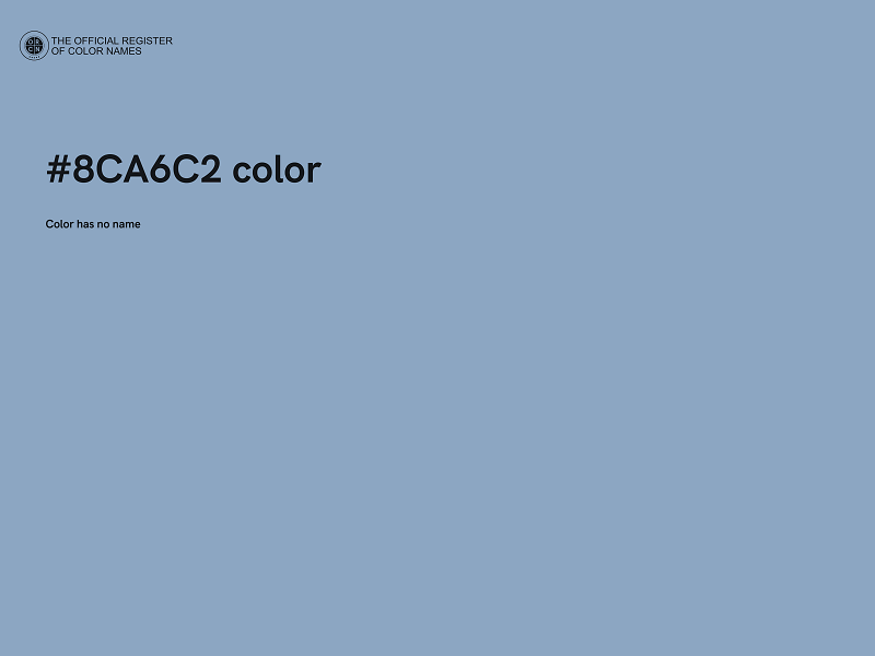 #8CA6C2 color image