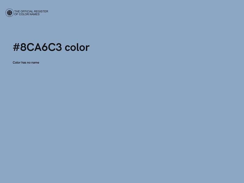 #8CA6C3 color image