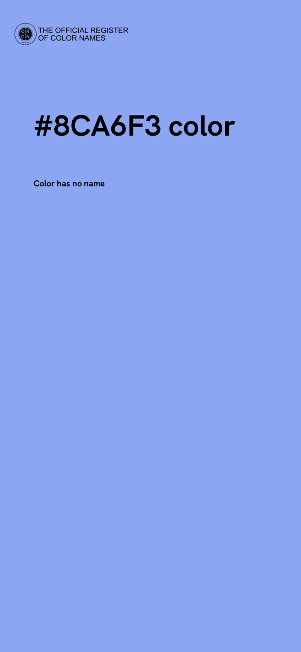 #8CA6F3 color image