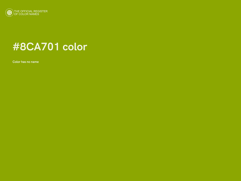 #8CA701 color image