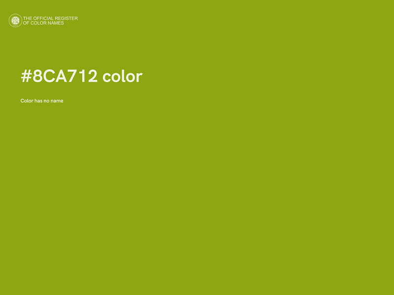 #8CA712 color image