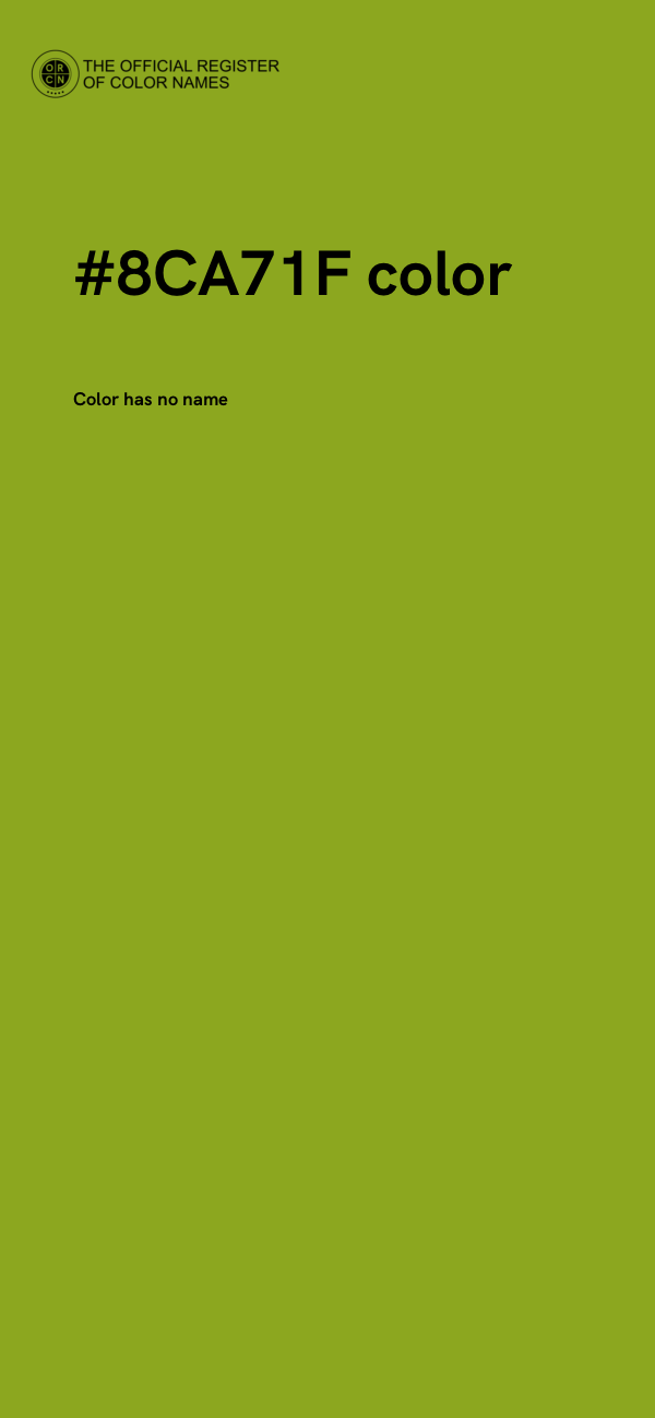 #8CA71F color image
