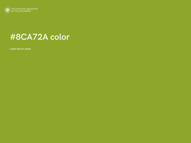 #8CA72A color image