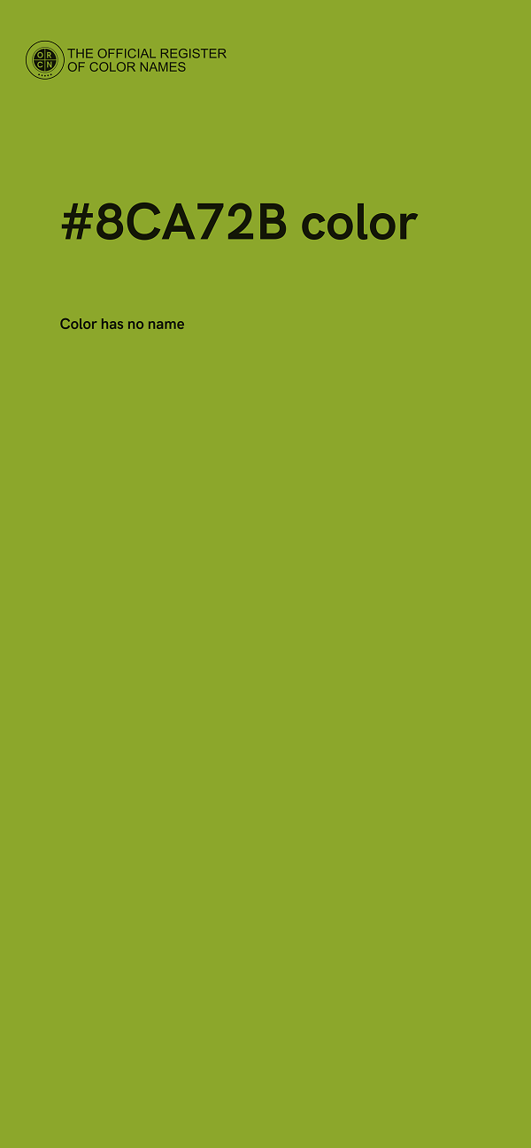 #8CA72B color image