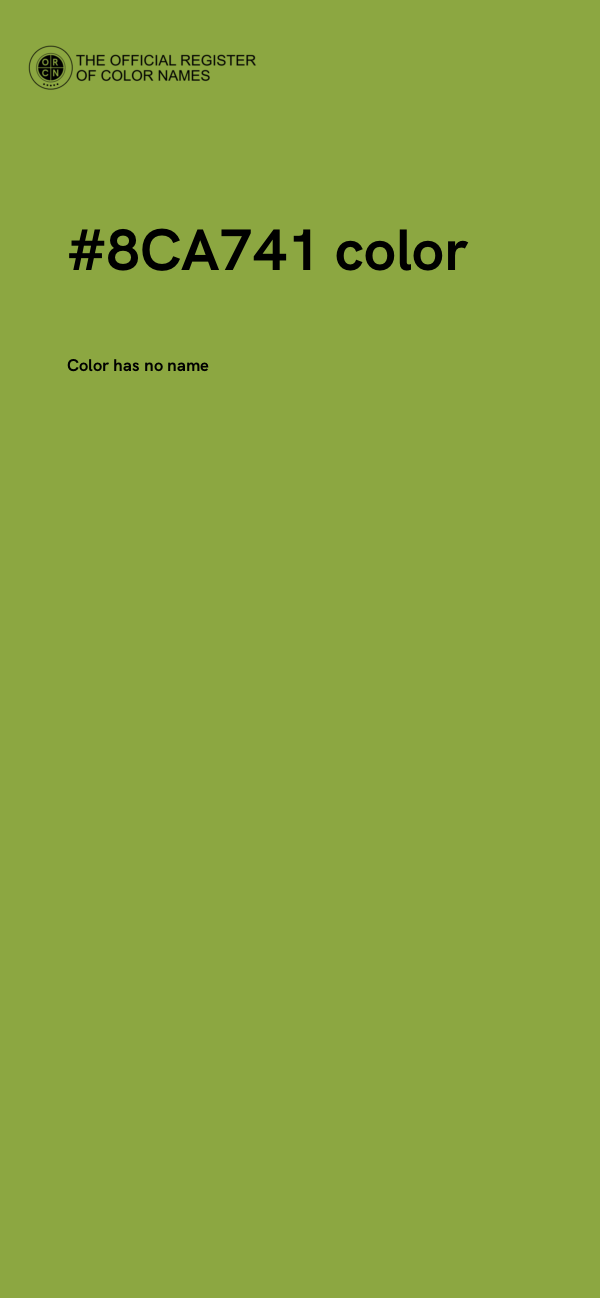 #8CA741 color image
