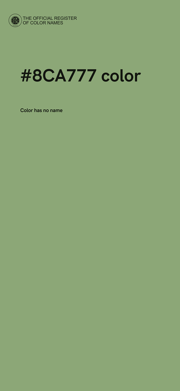 #8CA777 color image
