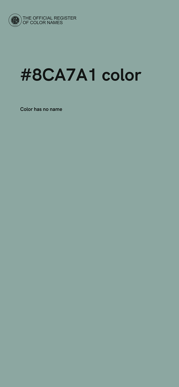 #8CA7A1 color image